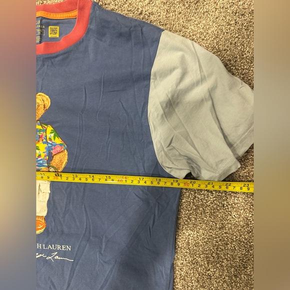 POLO RALPH LAUREN Boys Color Blocked Polo Bear Tee XL 18-20 - Picture 6 of 7